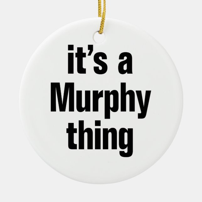 Adorno De Cerámica es una cosa de murphy (Frente)
