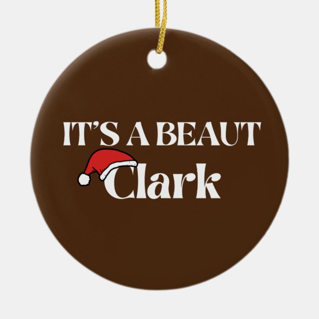 Adorno De Cerámica Es una hermosa Clark (Frente)