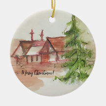 Esbozo de acuarela original