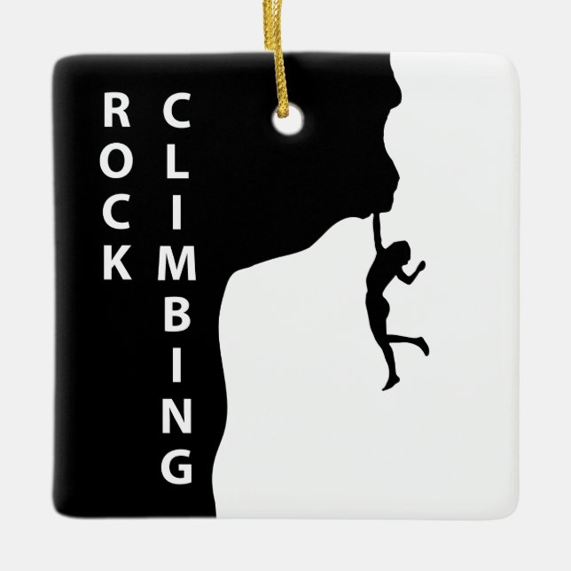 Adorno De Cerámica Escalada de rocas (Anverso)