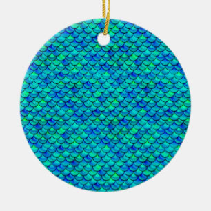 Adorno De Cerámica Escalas azules de Aqua Falln