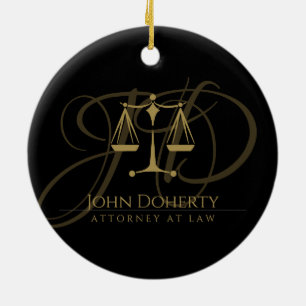 Adorno De Cerámica Escalas de justicia Ley