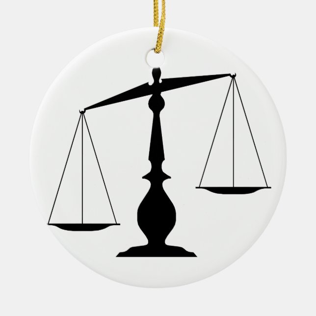 Adorno De Cerámica Escalas equilibradas (Frente)