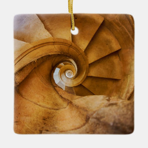 Adorno De Cerámica Escalera en espiral descendente, Portugal