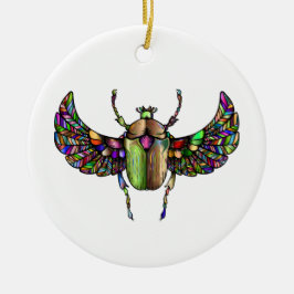 Adorno De Cerámica Escarabajos coloridos