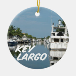 Adorno De Cerámica Escena de Key Largo Florida