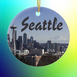 Adorno De Cerámica Escenario de Seattle Washington
