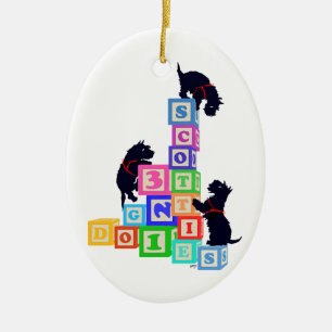 Adorno De Cerámica ¡¡Escocés Bloques!!