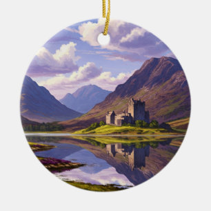 Adorno De Cerámica Escocia Escocia Castillo de Highlands Viajes