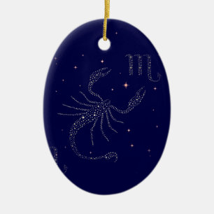 Adorno De Cerámica escorpión de estrellas