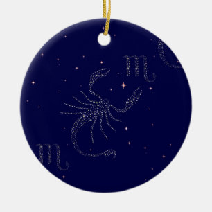 Adorno De Cerámica escorpión de estrellas