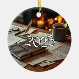 Adorno De Cerámica Escritor 2025