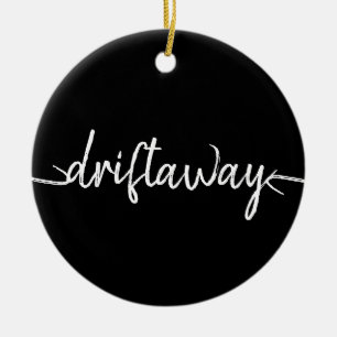 Adorno De Cerámica escritura náutica DRIFT AWAY