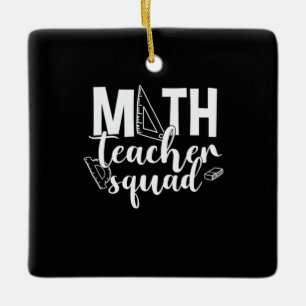 Adorno De Cerámica Escuadrón de Maestros Maestros Maestros Math
