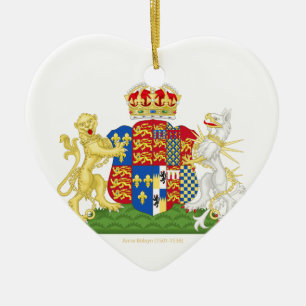 Adorno De Cerámica Escudo de armas Anne Boleyn