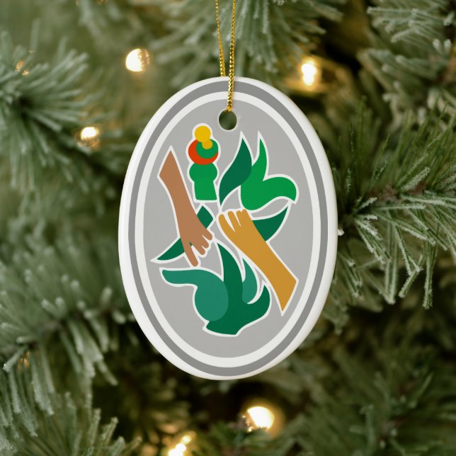 Adorno De Cerámica Escudo de armas de Acapulco, México (Árbol)