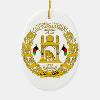 Adorno De Cerámica Escudo de armas de Afganistán