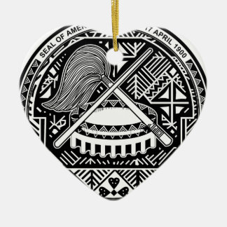 Adorno De Cerámica Escudo de armas de American Samoa