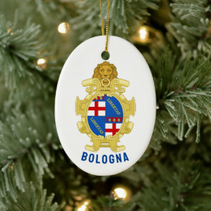 Adorno De Cerámica Escudo de armas de Bolonia - Italia