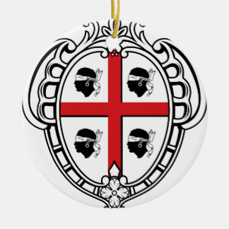 Adorno De Cerámica Escudo de armas de Cerdeña (Italia)