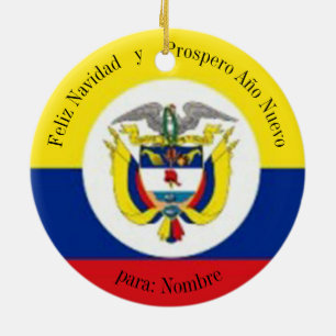 Adorno De Cerámica Escudo de armas de Colombia