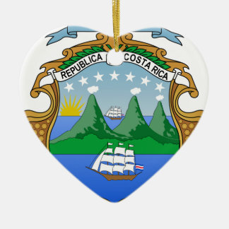 Adorno De Cerámica Escudo de armas de Costa Rica