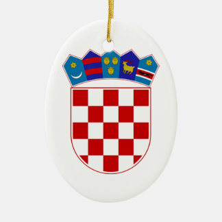 Adorno De Cerámica Escudo de armas de Croacia