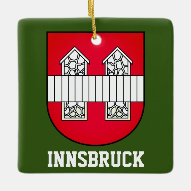 Adorno De Cerámica Escudo de armas de Innsbruck - AUSTRIA (Anverso)