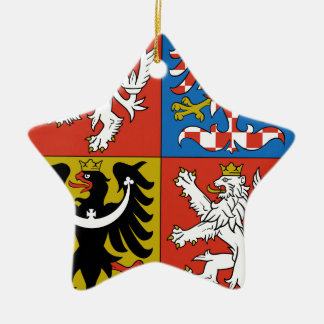 Adorno De Cerámica Escudo de armas de la República Checa