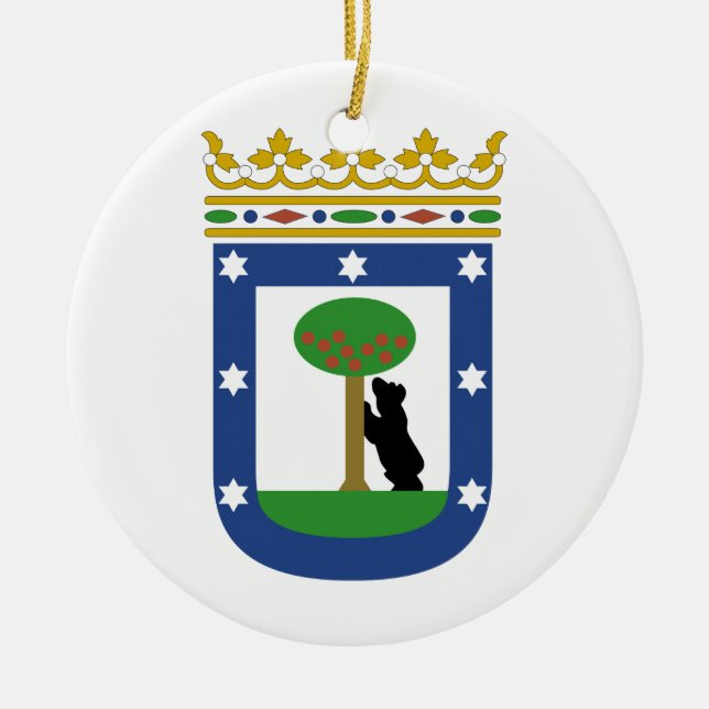 Adorno De Cerámica Escudo de armas de Madrid España (Frente)