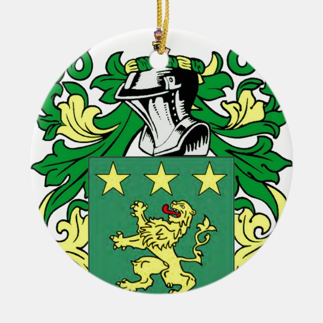 Adorno De Cerámica Escudo de armas de Moore (Frente)