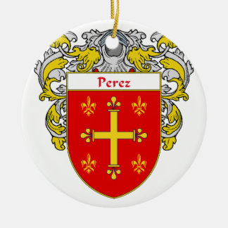Adorno De Cerámica Escudo de armas de Pérez/escudo de la familia