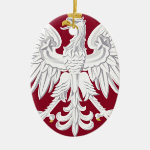 Adorno De Cerámica Escudo de armas de Polonia