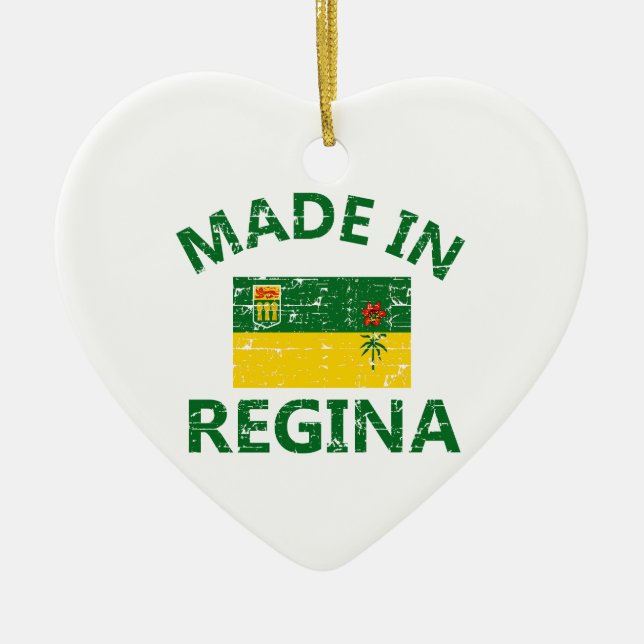 Adorno De Cerámica Escudo de armas de Regina (Frente)