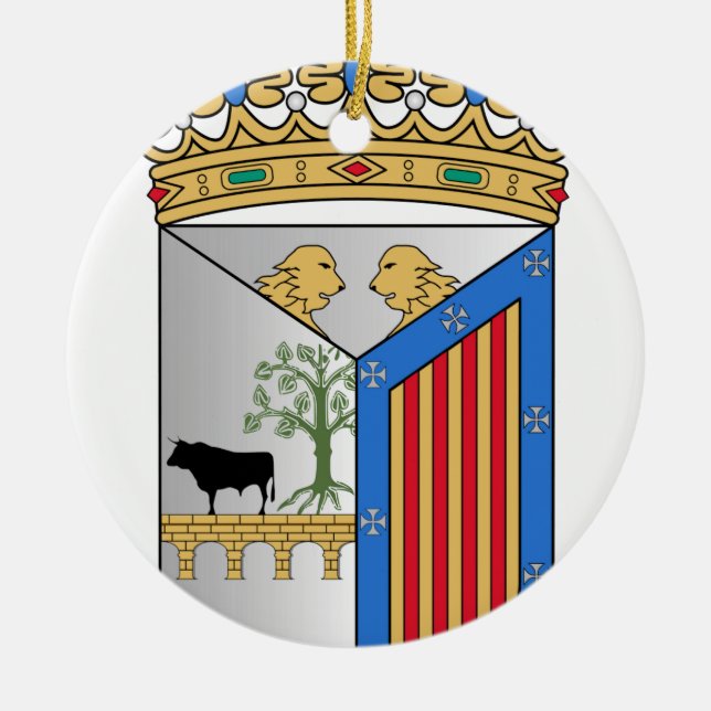 Adorno De Cerámica Escudo de armas de Salamanca (España) (Frente)