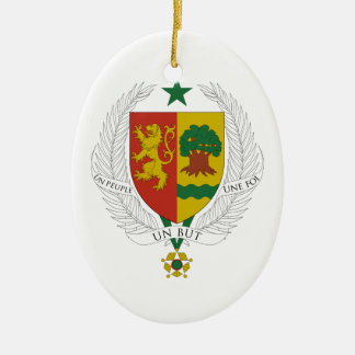 Adorno De Cerámica Escudo de armas de Senegal