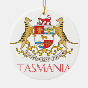 Adorno De Cerámica Escudo de armas de Tasmania