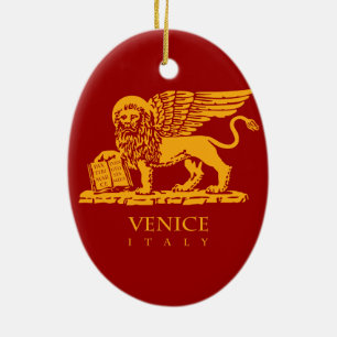 Adorno De Cerámica Escudo de armas de Venecia