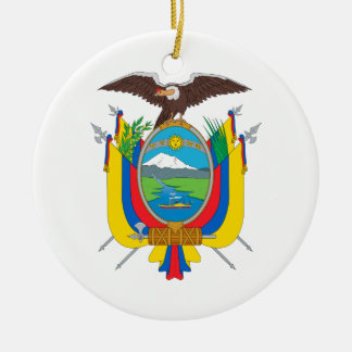 Adorno De Cerámica Escudo de armas del Ecuador