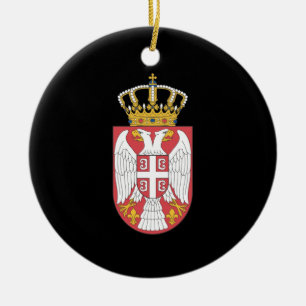 Adorno De Cerámica Escudo de armas servio