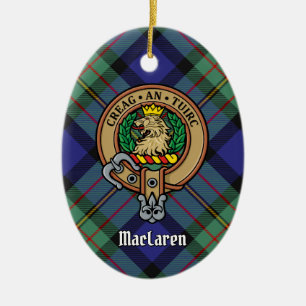 Adorno De Cerámica Escudo de Clan MacLaren