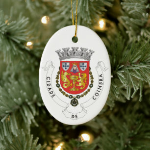 Adorno De Cerámica Escudo de Coimbra, PORTUGAL