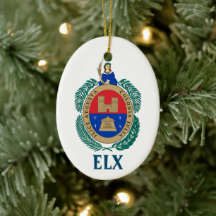 Adorno De Cerámica Escudo de Elche, ESPAÑA