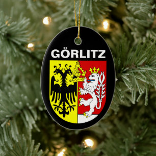 Adorno De Cerámica Escudo de Görlitz, Alemania