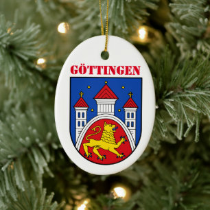 Adorno De Cerámica Escudo de Göttingen, Alemania