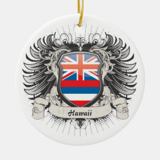Adorno De Cerámica Escudo de Hawaii
