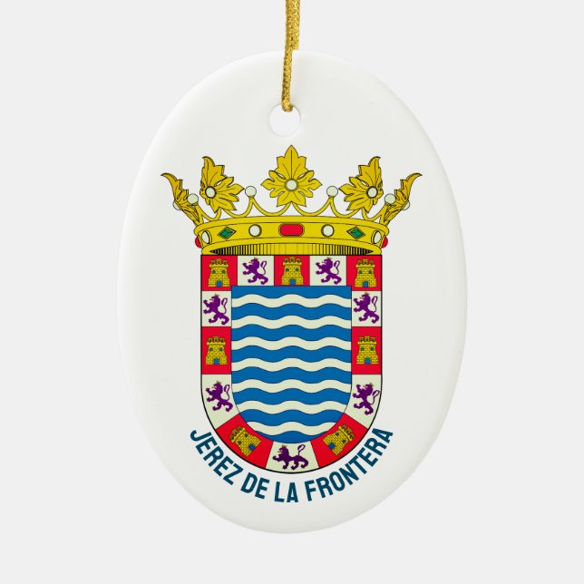Adorno De Cerámica Escudo de Jerez de la Frontera (Frente)