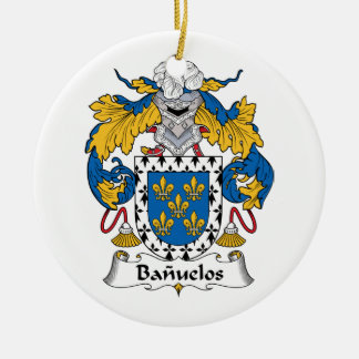 Adorno De Cerámica Escudo de la familia de Banuelos