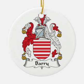 Adorno De Cerámica Escudo de la familia de Barry