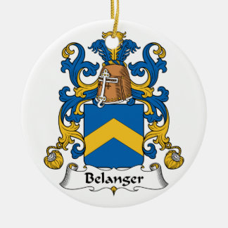 Adorno De Cerámica Escudo de la familia de Belanger